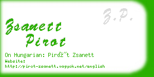 zsanett pirot business card